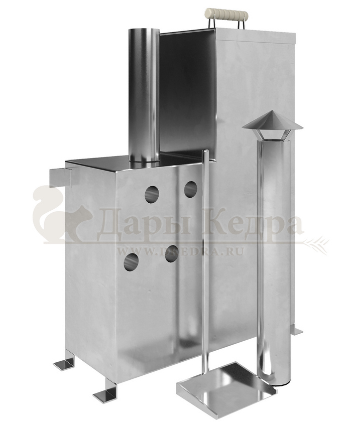 Печь погружная для купели фурако с дровяным отоплением (с циркуляционными отверстиями)